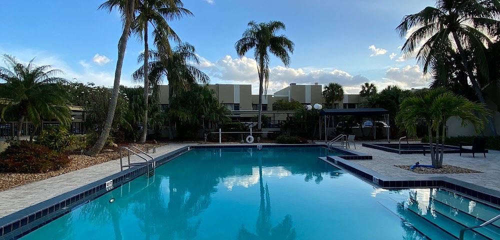 Pool of Nobel Point waterfront community in Pompano Beach