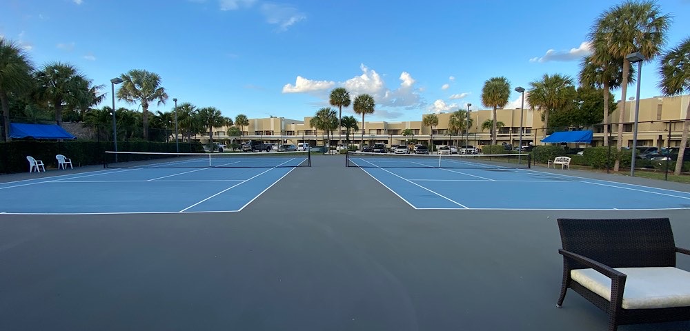 The 2 Tennis Courts in the waterfront community of Nobel Point in Pompano Beach