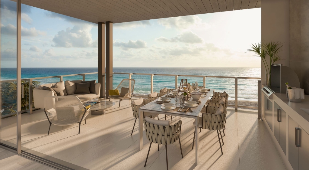 Balcony of Salato Luxury Condos In Pompano Beach