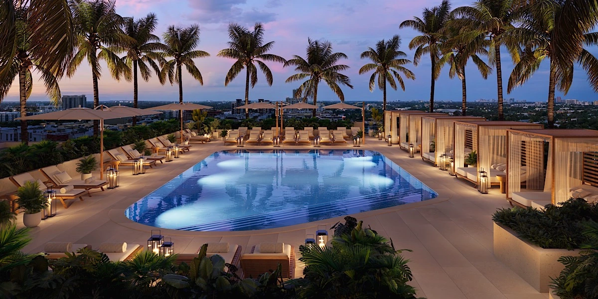 Pool of Viceroy New Construction Condos Fort Lauderdale